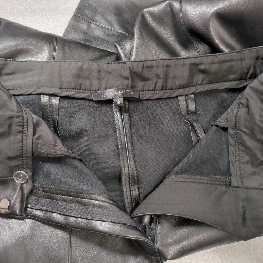 Dynamite Faux Leather Wide Leg Pants- with flaws - Picture 6 of 12